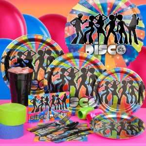 70s Disco Standard Party Pack for 16 Party Supplies Toys 
