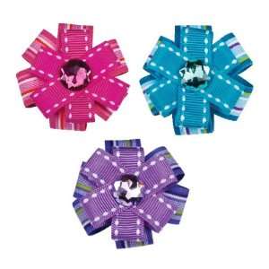  Button Dot Barrette Canister (24 Pieces)