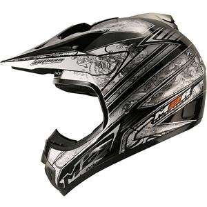  M2R X2.5 Nemesis Helmet   2X Large/Silver Automotive