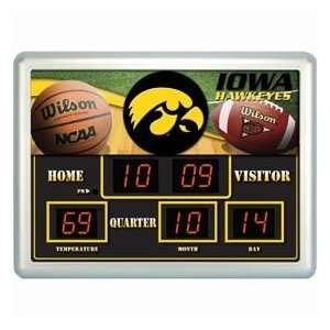    Iowa Hawkeyes Clock   14x19 Scoreboard