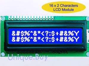 1602 16 x 2 Character LCD Display Module with Blue Backlight 3.3V 