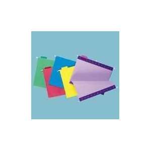 UNIVERSAL Hanging File Folders, 1/5 Tab, 11 Point Stock, Legal, Blue 