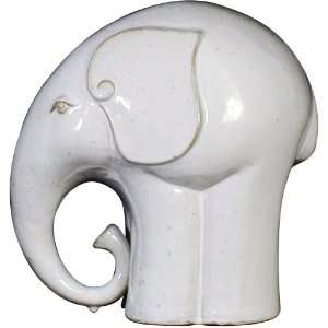  Ceramic Elephant with Gray Splash