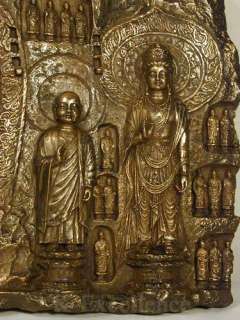 LONGMEN GROTTOES 21 Buddha Statue Relief Wall Plaque Carving Buddhism 