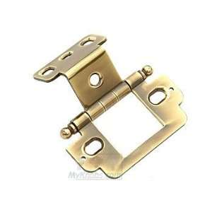  3/4 partial wrap hinge with ball finial in polished 