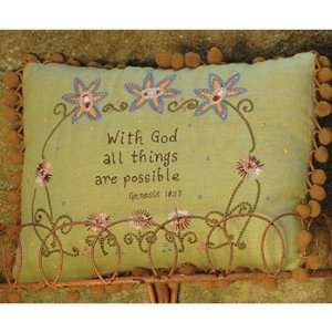  With God all things are Possible Pillow