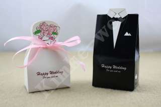 40 Wedding Dress Tuxedo Favor Gift Boxes  