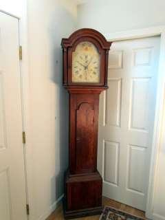 Antique 1840s Silas Hoadley American Grandfather Tall Clock, Plymouth 