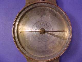 1830 A. Kutz Large Brass Surveyors Compass ORNATE FACE  
