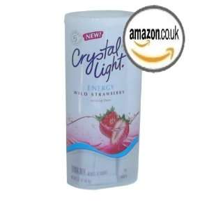 Crystal Light Energy Wild Strawberry Drink Mix Powder 2.07oz Canister 
