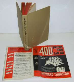 400 TRICKS YOU CAN DO by HOWARD THURSTON, 1948 EDITION  
