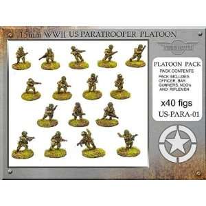  in Battle (15mm WWII) US Paratrooper Platoon (40) Toys & Games
