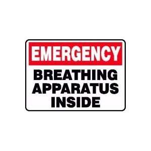  BREATHING APPARATUS INSIDE Sign   7 x 10 Dura Fiberglass 