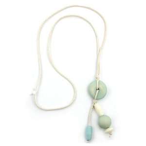  NECKLACE, PASTEL SHADE, BEADS, 80CM, NEW DE NO Jewelry