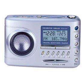 Sharper Image Travel Soother 20 Radio iPod Clock Sound Therapy SI721 