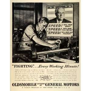  1942 Ad Oldsmobile World War II Fire Power Producer 