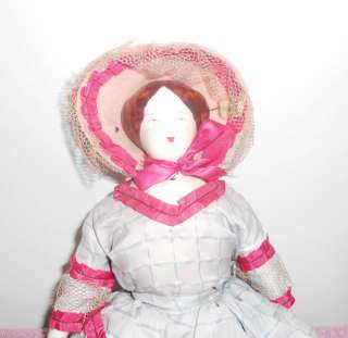 Doll Ruth Gibbs China Doll 1950s Original Costume Large  