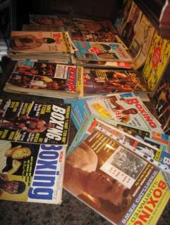 Huge Lot Vintage Boxing & Magazines 50s,60s, 70s, 80s  