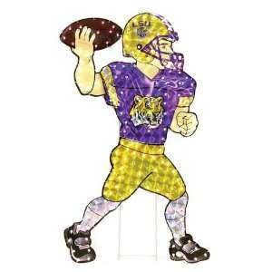  Lsu Tigers Ncaa Light Up Animated Player Lawn Decoration 