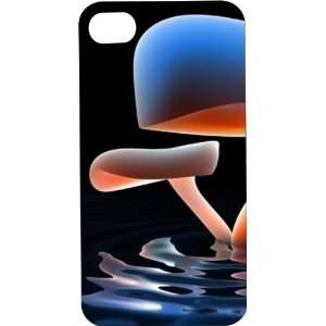  Black Hard Plastic Case Custom Designed Mushrooms iPhone 