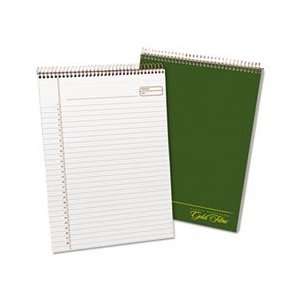   Writing Pad w/Cover, Letter, White, Green Cover,