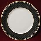 Wedgwood China Dinner Plate LULWORTH, BLACK Background  