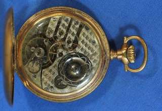 Circa 1909 Burlington Hunters Case Antique Pocket Watch 19j 16s  