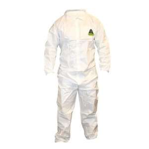   Coverall with Elastic Waist Wrists Ankles Zipper and Collar (Large