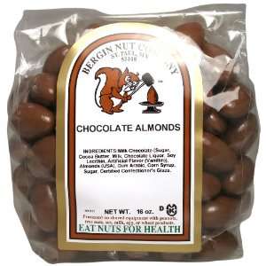Bergin Nut Company Chocolate Almonds, 16 Ounce Bags (Pack of 2)