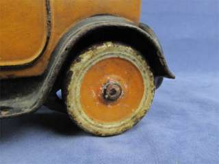 Antique Rare 1927 Arcade #1 9 Yellow Cab Cast Iron Car  