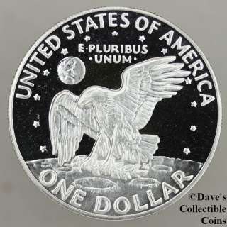 1974 S Gem Proof Deep Cameo Silver Eisenhower Dollar  