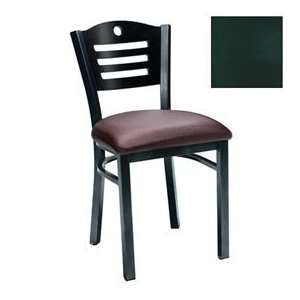 Cherry 3 Slat Back Chair 17 1/2W X 17D X 32H   Knockout Green 