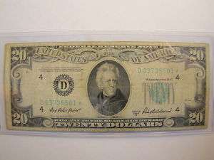 1950B Twenty Dollar Cleveland Fed Star Note  