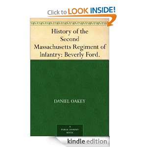 History of the Second Massachusetts Regiment of Infantry Beverly Ford 