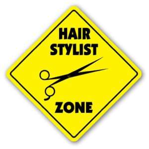 HAIR STYLIST ZONE Sign xing gift cut salon stylist scissors dryer 