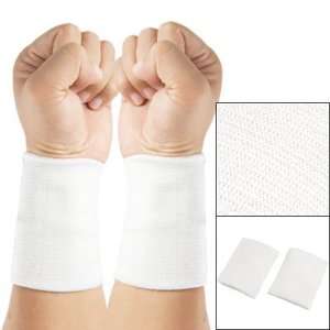  Como Volleyball Basketball White Elastic Wrist Supports 2 