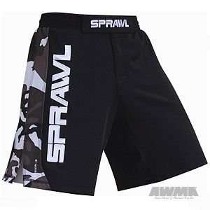  Sprawl Fusion Stretch Shorts   Black/Urban Camo Sports 