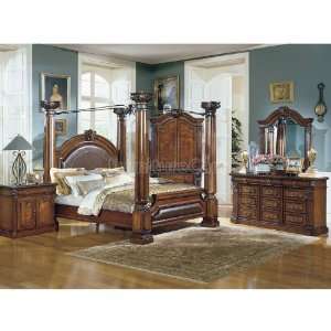  World Imports Princeton Manor Canopy Bedroom Set (Queen 