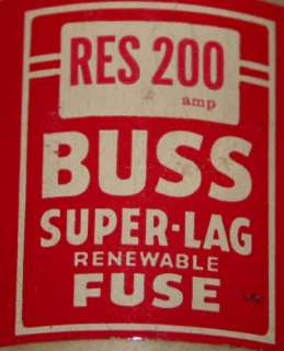BUSS SUPER LAG RENEWABLE FUSE 200A 600V LKS200 RES 200  