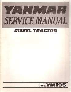 Yanmar YM195 Diesel Tractor Service Manual  