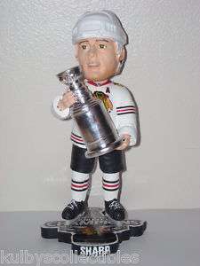   Chicago Blackhawks Bobble Head 2010 Stanley Cup Champs Trophy  