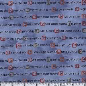  45 Wide Rons World Words of Wisdom Sky Fabric By The 