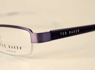 NEW TED BAKER womens semi rimless purple EYEGLASSES Designer frames 
