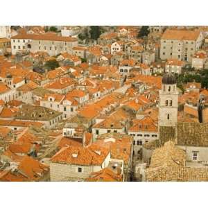 Red Tiled Roofs, Dubrovnik, Dalmatia, Croatia, Europe Photographic 
