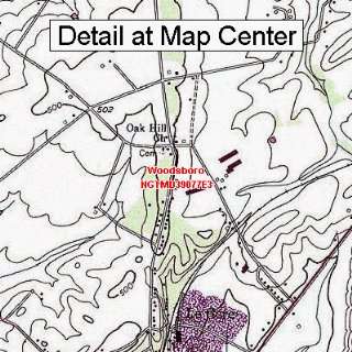  USGS Topographic Quadrangle Map   Woodsboro, Maryland 