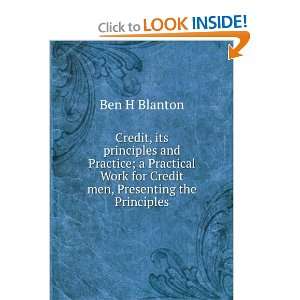   men, Presenting the Principles Ben H Blanton  Books
