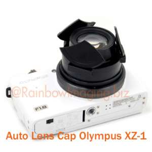 Black Protective Auto Lens Cap for Olympus XZ 1 DC  