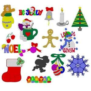  Christmas Collection Embroidery Designs on Multi Format CD 