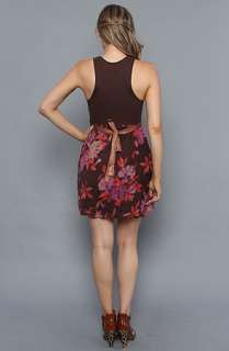 NWT FREE PEOPLE DREAMY FLORAL PATCHWORK DRESS BLACK S  
