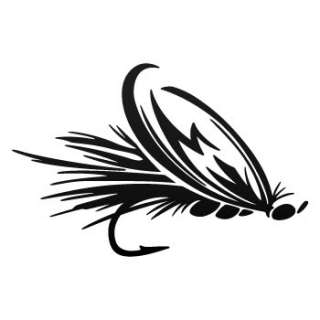 fly fishing hook trout salmon Pike decal sticker XRX24  
